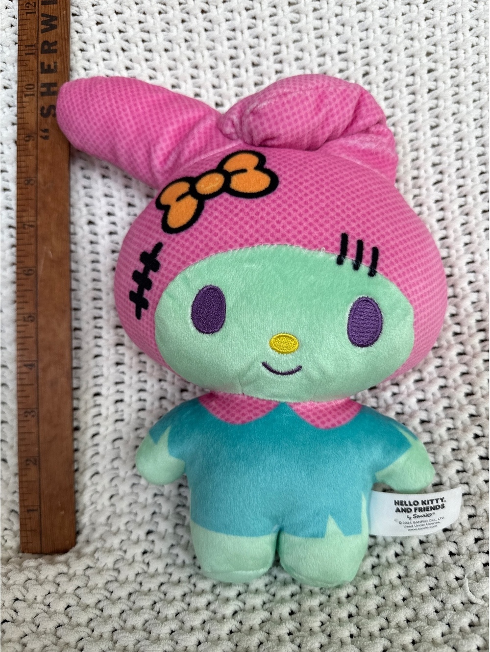 Sanrio Hello Kitty and Friends Plush Toy - Pink and Green Bunny Character